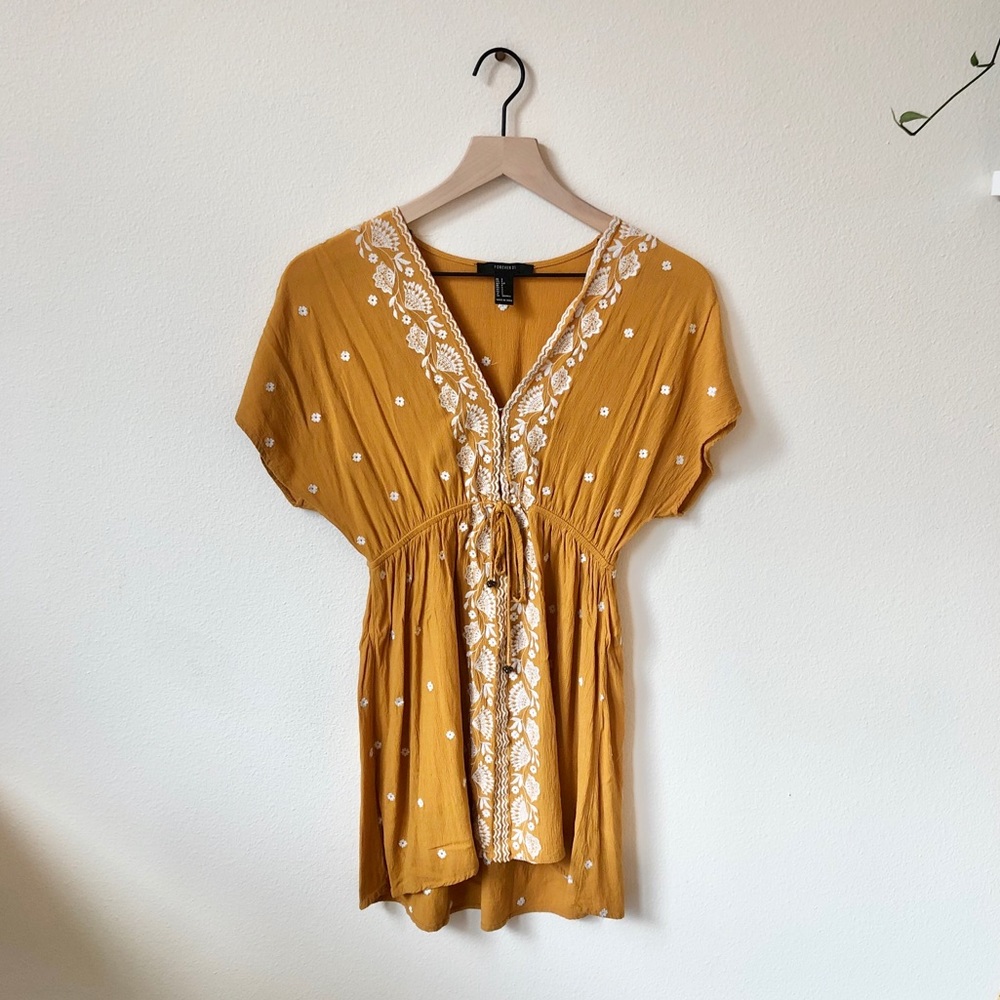 Yellow Floral Dress